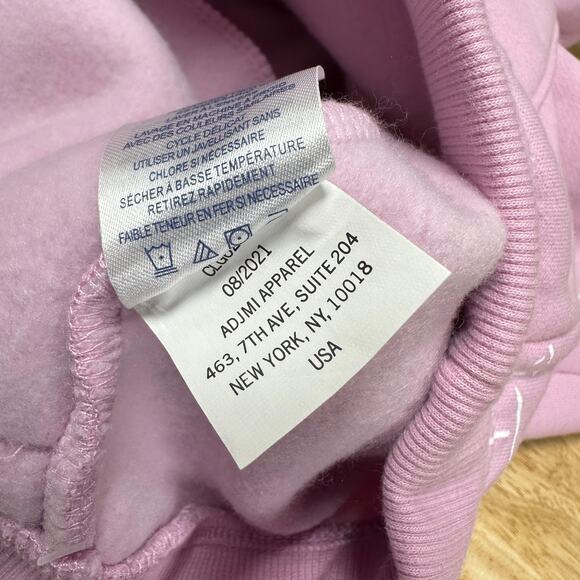 Champion NWT Shadow Script Girls Sweatpants Pink Size M Drawstring Waist Pockets - Picture 6 of 9